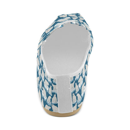Polar Bear Pattern Print Design PB03 Women Casual Shoes-JorJune.com