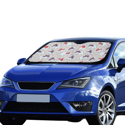 Polar Bear Pattern Print Design PB04 Car Sun Shade-JorJune