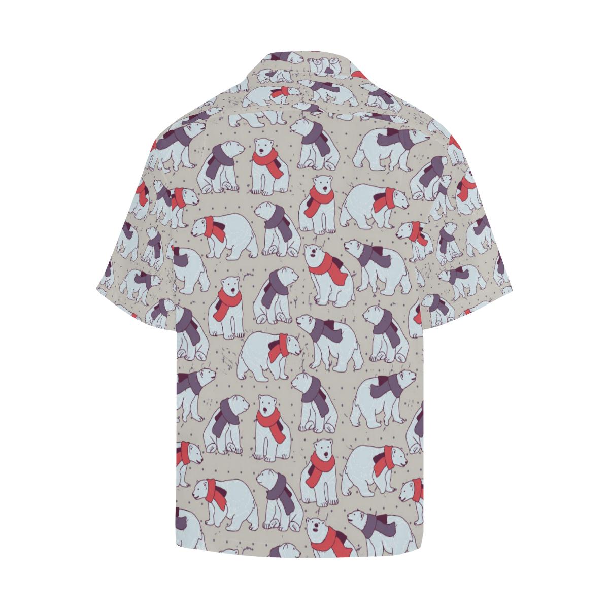 Polar Bear Pattern Print Design PB04 Men Hawaiian Shirt-JorJune
