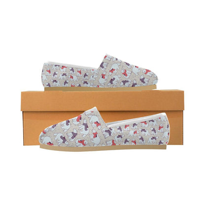 Polar Bear Pattern Print Design PB04 Women Casual Shoes-JorJune.com