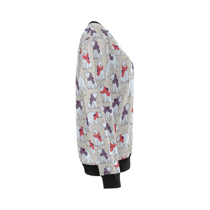 Polar Bear Pattern Print Design PB04 Women Long Sleeve Sweatshirt-JorJune