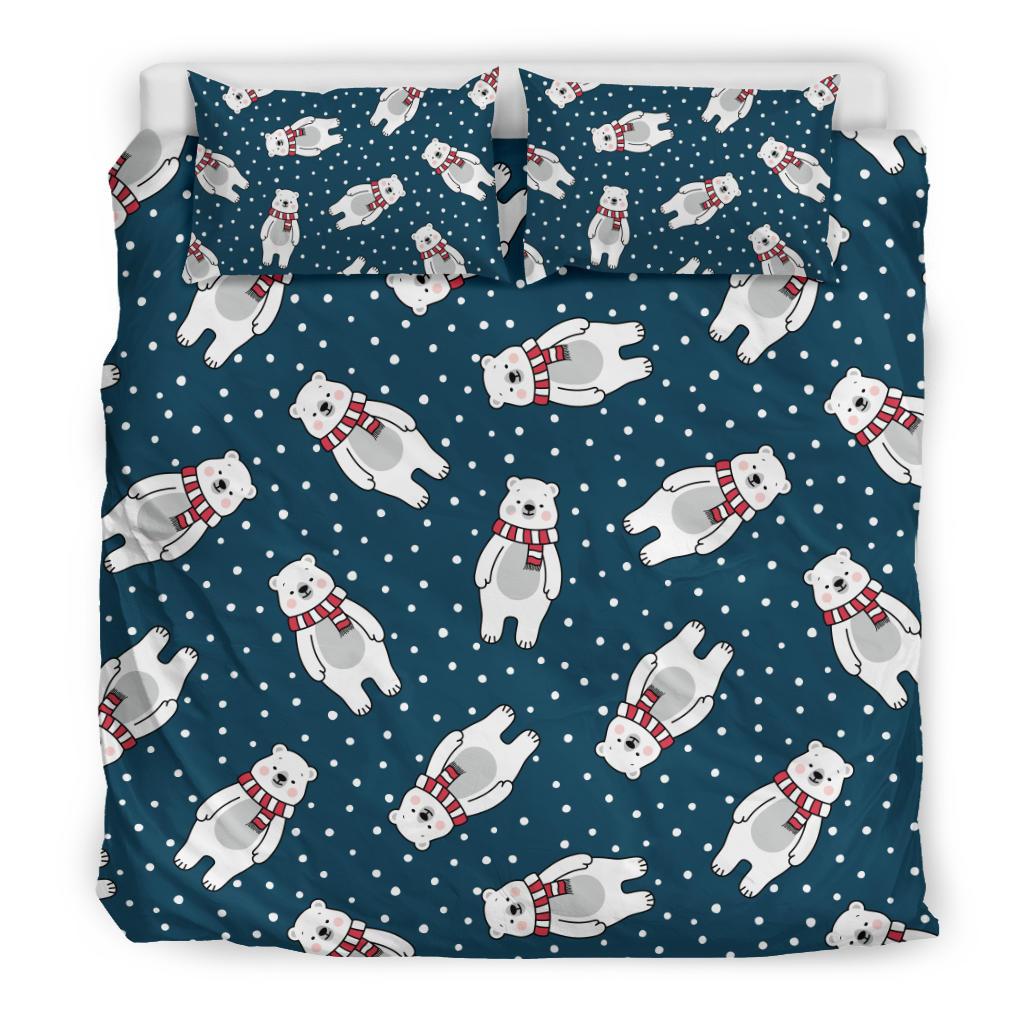 Polar Bear Pattern Print Design PB05 Duvet Cover Bedding Set-JORJUNE.COM