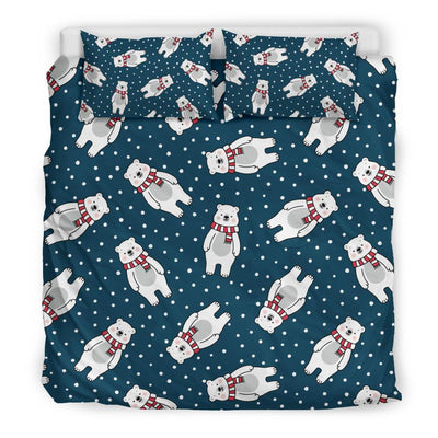 Polar Bear Pattern Print Design PB05 Duvet Cover Bedding Set-JORJUNE.COM