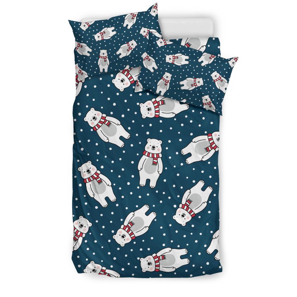 Polar Bear Pattern Print Design PB05 Duvet Cover Bedding Set-JORJUNE.COM