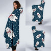 Polar Bear Pattern Print Design PB05 Hooded Blanket-JORJUNE.COM