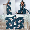 Polar Bear Pattern Print Design PB05 Hooded Blanket-JORJUNE.COM