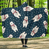 Polar Bear Pattern Print Design PB05 Hooded Blanket-JORJUNE.COM