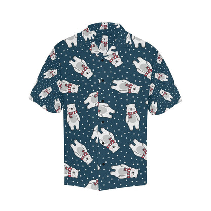 Polar Bear Pattern Print Design PB05 Men Hawaiian Shirt-JorJune