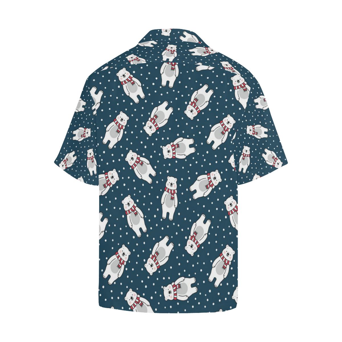 Polar Bear Pattern Print Design PB05 Men Hawaiian Shirt-JorJune