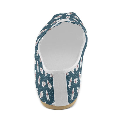 Polar Bear Pattern Print Design PB05 Women Casual Shoes-JorJune.com