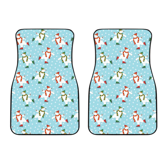 Polar Bear Pattern Print Design PB07 Car Floor Mats-JORJUNE.COM