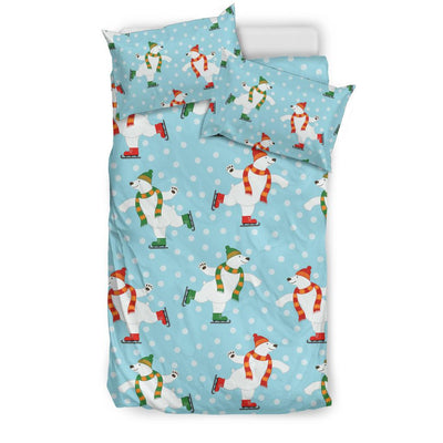 Polar Bear Pattern Print Design PB07 Duvet Cover Bedding Set-JORJUNE.COM