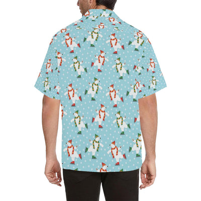 Polar Bear Pattern Print Design PB07 Men Hawaiian Shirt-JorJune