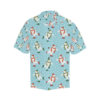 Polar Bear Pattern Print Design PB07 Men Hawaiian Shirt-JorJune