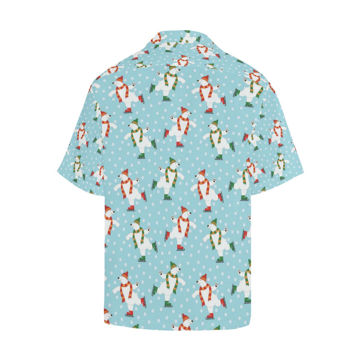 Polar Bear Pattern Print Design PB07 Men Hawaiian Shirt-JorJune