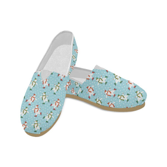 Polar Bear Pattern Print Design PB07 Women Casual Shoes-JorJune.com
