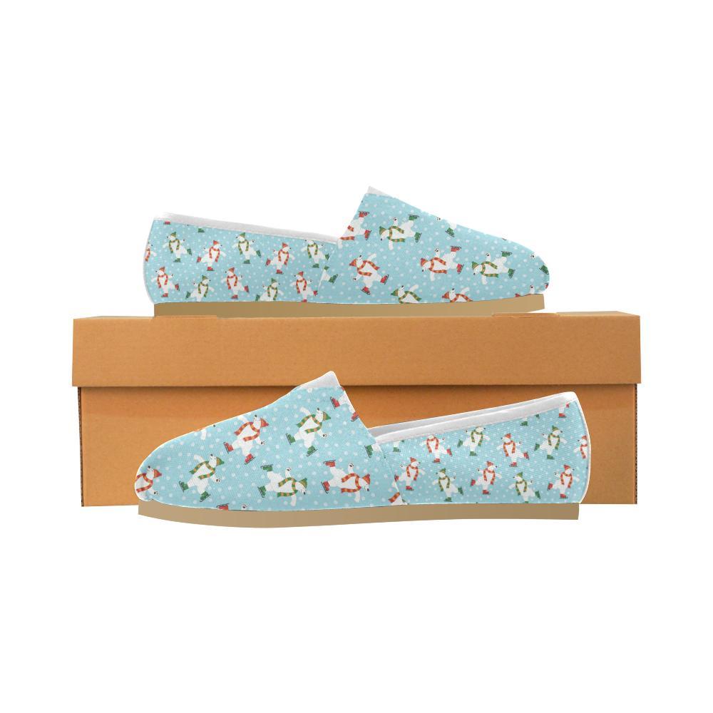 Polar Bear Pattern Print Design PB07 Women Casual Shoes-JorJune.com