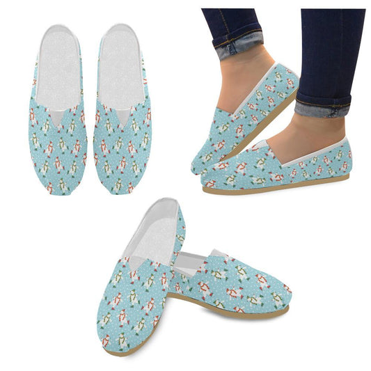 Polar Bear Pattern Print Design PB07 Women Casual Shoes-JorJune.com