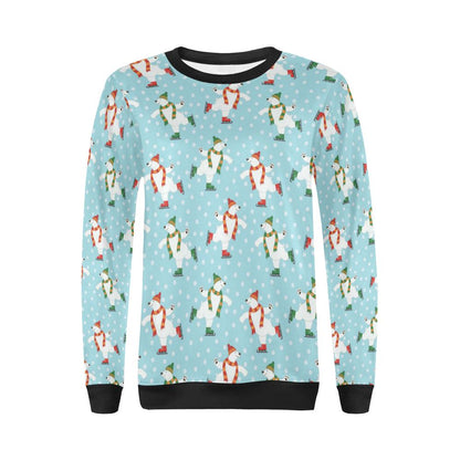 Polar Bear Pattern Print Design PB07 Women Long Sleeve Sweatshirt-JorJune