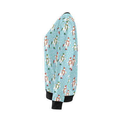 Polar Bear Pattern Print Design PB07 Women Long Sleeve Sweatshirt-JorJune