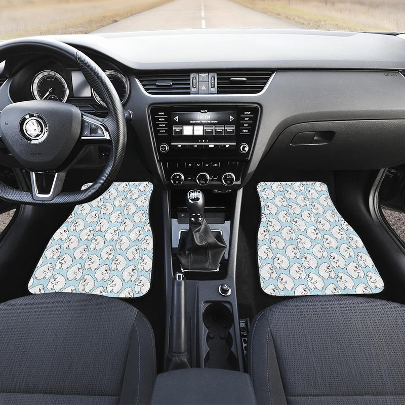 Polar Bear Pattern Print Design PB08 Car Floor Mats-JORJUNE.COM