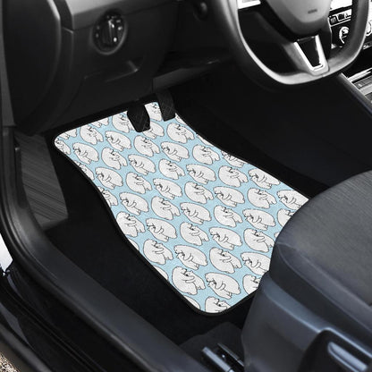 Polar Bear Pattern Print Design PB08 Car Floor Mats-JORJUNE.COM