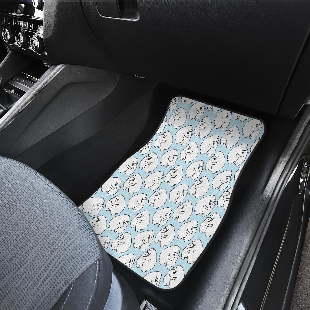 Polar Bear Pattern Print Design PB08 Car Floor Mats-JORJUNE.COM