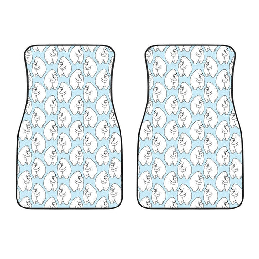 Polar Bear Pattern Print Design PB08 Car Floor Mats-JORJUNE.COM