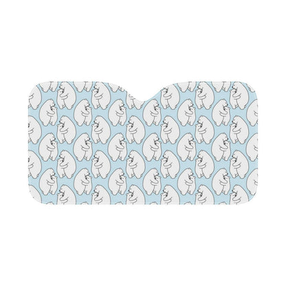 Polar Bear Pattern Print Design PB08 Car Sun Shade-JorJune
