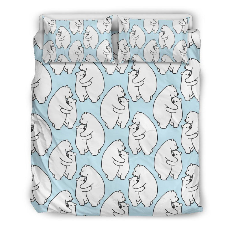 Polar Bear Pattern Print Design PB08 Duvet Cover Bedding Set-JORJUNE.COM