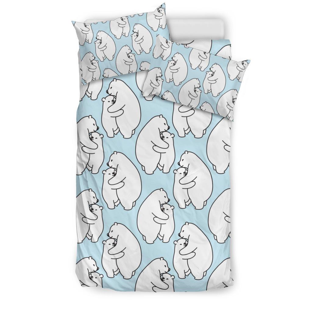 Polar Bear Pattern Print Design PB08 Duvet Cover Bedding Set-JORJUNE.COM