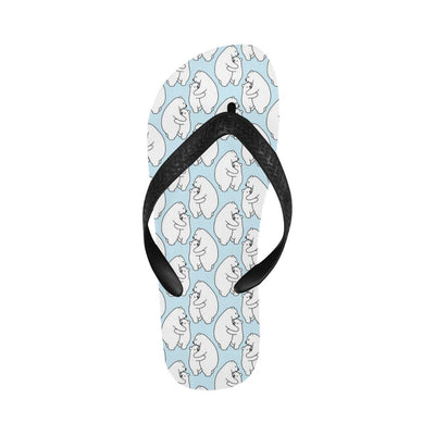 Polar Bear Pattern Print Design PB08 Flip Flops-JorJune