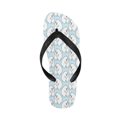 Polar Bear Pattern Print Design PB08 Flip Flops-JorJune