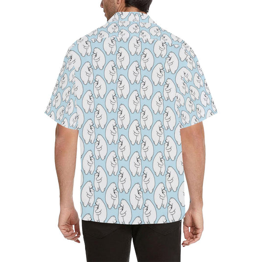 Polar Bear Pattern Print Design PB08 Men Hawaiian Shirt-JorJune