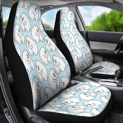 Polar Bear Pattern Print Design PB08 Universal Fit Car Seat Covers-JorJune