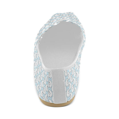 Polar Bear Pattern Print Design PB08 Women Casual Shoes-JorJune.com