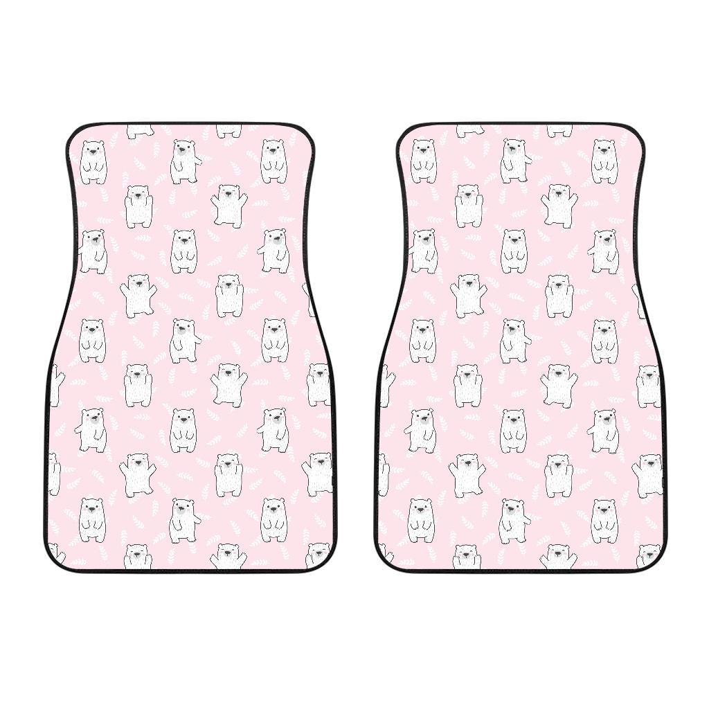 Polar Bear Pattern Print Design PB09 Car Floor Mats-JORJUNE.COM