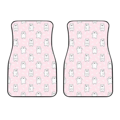 Polar Bear Pattern Print Design PB09 Car Floor Mats-JORJUNE.COM