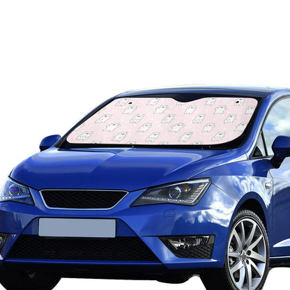 Polar Bear Pattern Print Design PB09 Car Sun Shade-JorJune