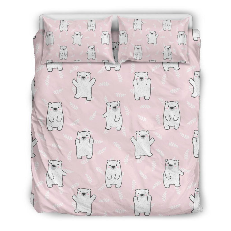 Polar Bear Pattern Print Design PB09 Duvet Cover Bedding Set-JORJUNE.COM