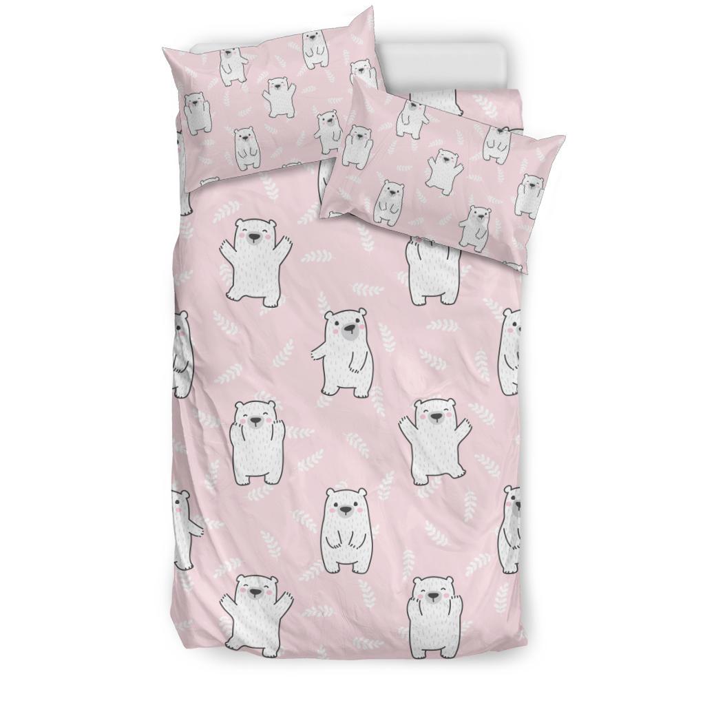 Polar Bear Pattern Print Design PB09 Duvet Cover Bedding Set-JORJUNE.COM