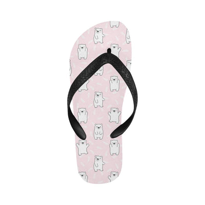 Polar Bear Pattern Print Design PB09 Flip Flops-JorJune