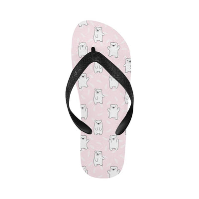 Polar Bear Pattern Print Design PB09 Flip Flops-JorJune