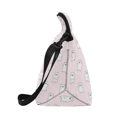 Polar Bear Pattern Print Design PB09 Neoprene Lunch Bag-JorJune