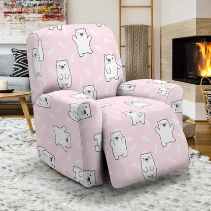 Polar Bear Pattern Print Design PB09 Recliner Slipcover-JORJUNE.COM