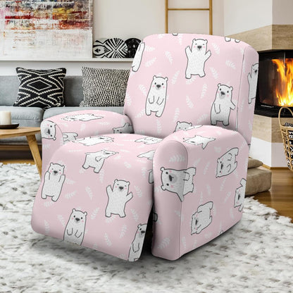 Polar Bear Pattern Print Design PB09 Recliner Slipcover-JORJUNE.COM