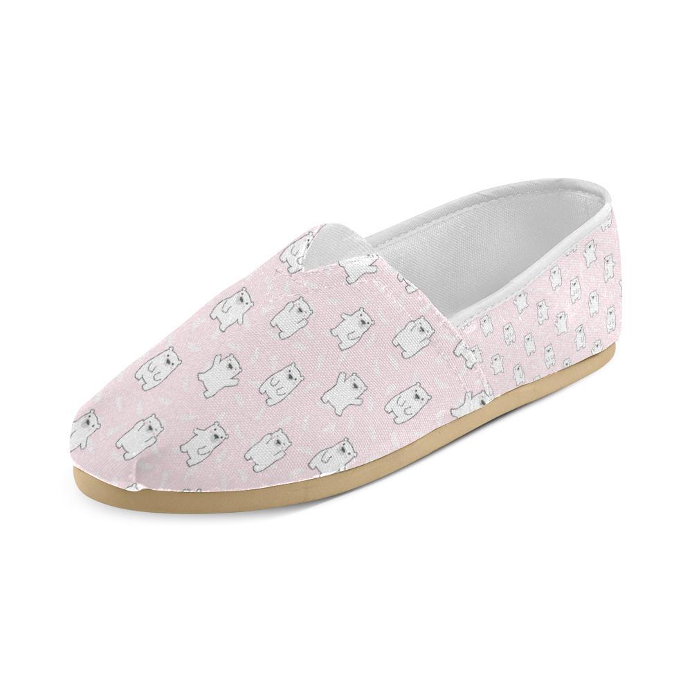 Polar Bear Pattern Print Design PB09 Women Casual Shoes-JorJune.com