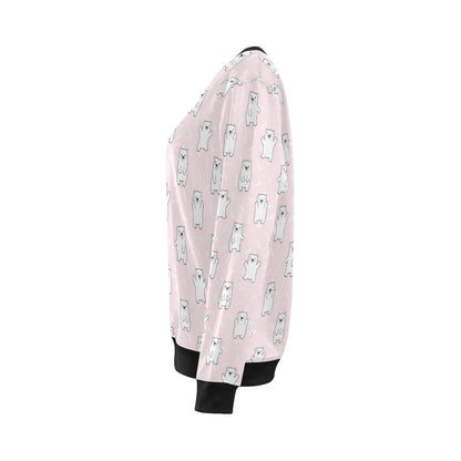 Polar Bear Pattern Print Design PB09 Women Long Sleeve Sweatshirt-JorJune