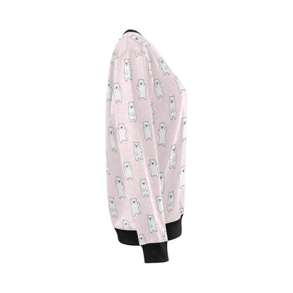 Polar Bear Pattern Print Design PB09 Women Long Sleeve Sweatshirt-JorJune