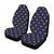 Polka Dot Gold Blue Pattern Print Design 02 Car Seat Covers (Set of 2)-JORJUNE.COM